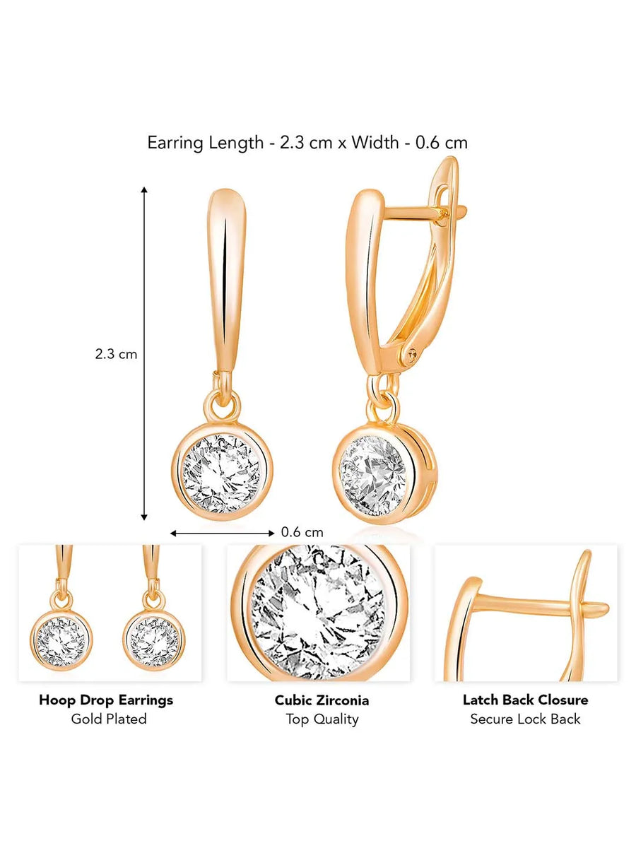 Simplicity CZ Earrings by Peora – Minimalist Fashion Jewellery

