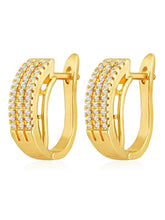 Diamond Hoop Earrings | Sparkling Fashion Jewellery by Peora Fashions