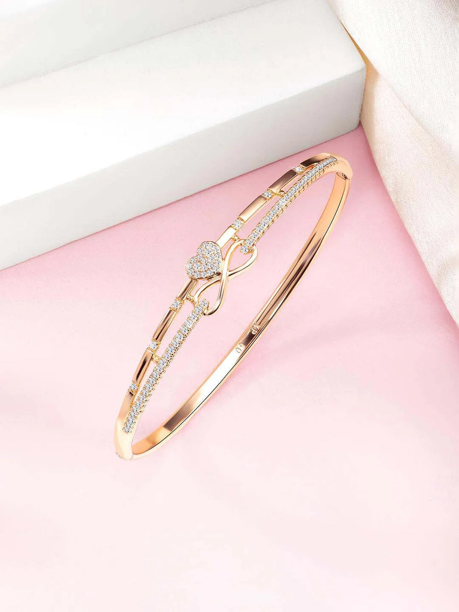 Shimmer CZ Kada Bracelet by Peora – Dazzling Fashion Jewellery

