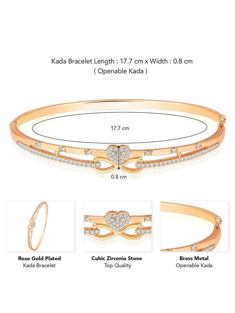 Shimmer CZ Kada Bracelet by Peora – Dazzling Fashion Jewellery

