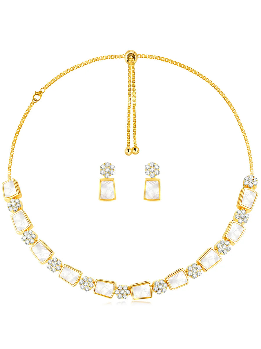 CZ Necklace Set – Radiant Fashion Jewellery by Peora

