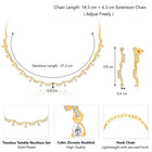 Twinkle CZ Necklace Set – Shimmering CZ Jewellery by Peora
