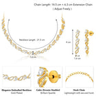 CZ Necklace Set – Exquisite Cubic Zirconia Jewellery by Peora
