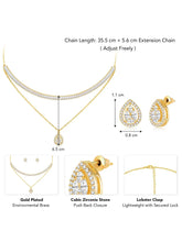 CZ Necklace Set – Sparkling Fashion Jewellery by Peora

