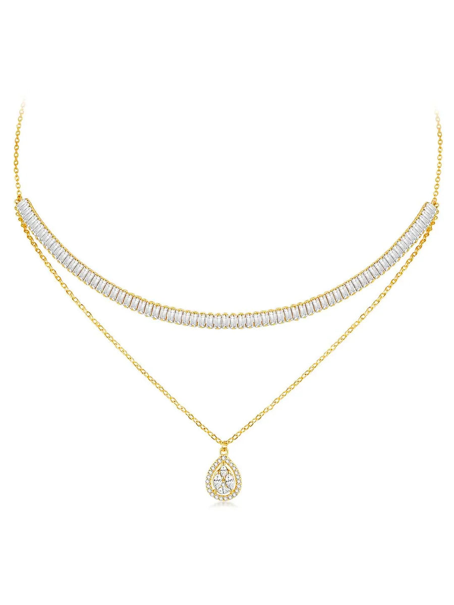 CZ Necklace Set – Sparkling Fashion Jewellery by Peora

