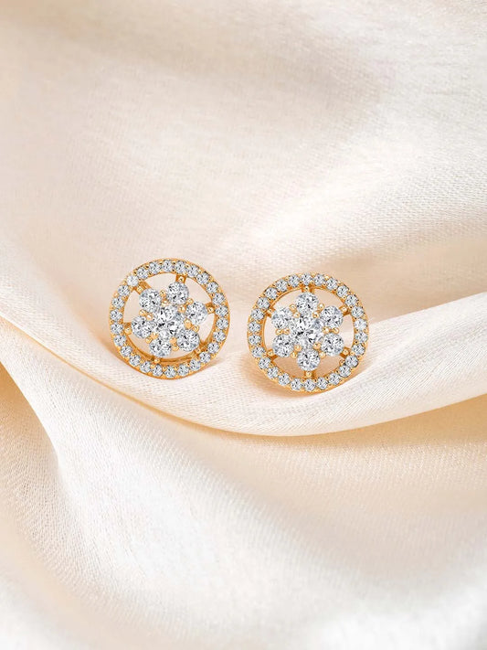 Sparkle CZ Stud Earrings by Peora – Dazzling Fashion Jewellery


