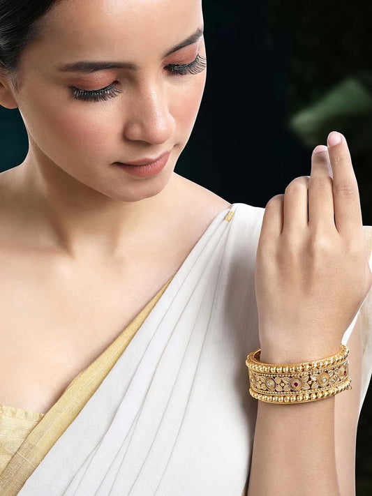 Synthetic Stone Kada by Peora – Bold Fashion Jewellery

