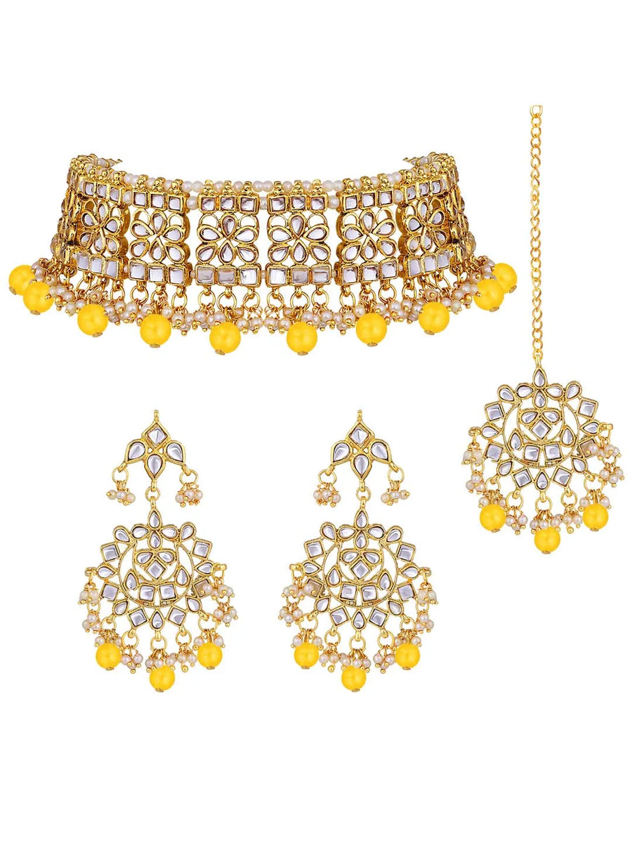 Kundan Choker Set – Royal & Traditional Jewelry for Women | Peora