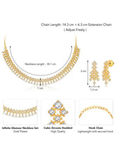 CZ Necklace Set – Premium Jewellery with Sparkling Finish by Peora
