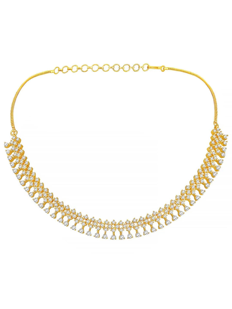 CZ Necklace Set – Premium Jewellery with Sparkling Finish by Peora
