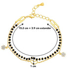 Chic Noir Heart Bracelet – Stylish Black-Toned Jewellery by Peora
