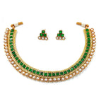 Pearl Stones Necklace Set by Peora | Graceful Pearl Fashion Jewellery

