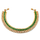 Pearl Stones Necklace Set by Peora | Graceful Pearl Fashion Jewellery

