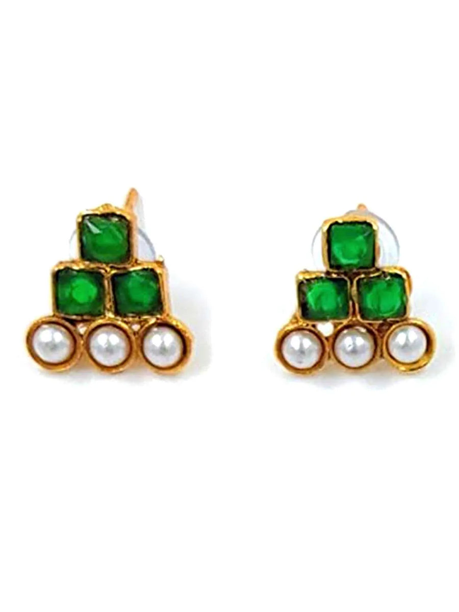 Pearl Stones Necklace Set by Peora | Graceful Pearl Fashion Jewellery

