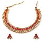 Pearl Stones Necklace Set by Peora | Graceful Pearl Fashion Jewellery

