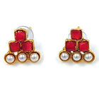 Pearl Stones Necklace Set by Peora | Graceful Pearl Fashion Jewellery

