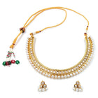 Pearl Stones Necklace Set by Peora | Graceful Pearl Fashion Jewellery

