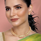 Pearl Stones Necklace Set by Peora | Graceful Pearl Fashion Jewellery

