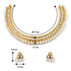 Pearl Stones Necklace Set by Peora | Graceful Pearl Fashion Jewellery

