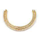Pearl Stones Necklace Set by Peora | Graceful Pearl Fashion Jewellery

