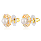 Pearls CZ Stud Earrings – Elegant & Sparkling Designs | Peora
