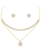 Two Layer Pendant Necklace Set – Trendy Fashion Jewellery by Peora

