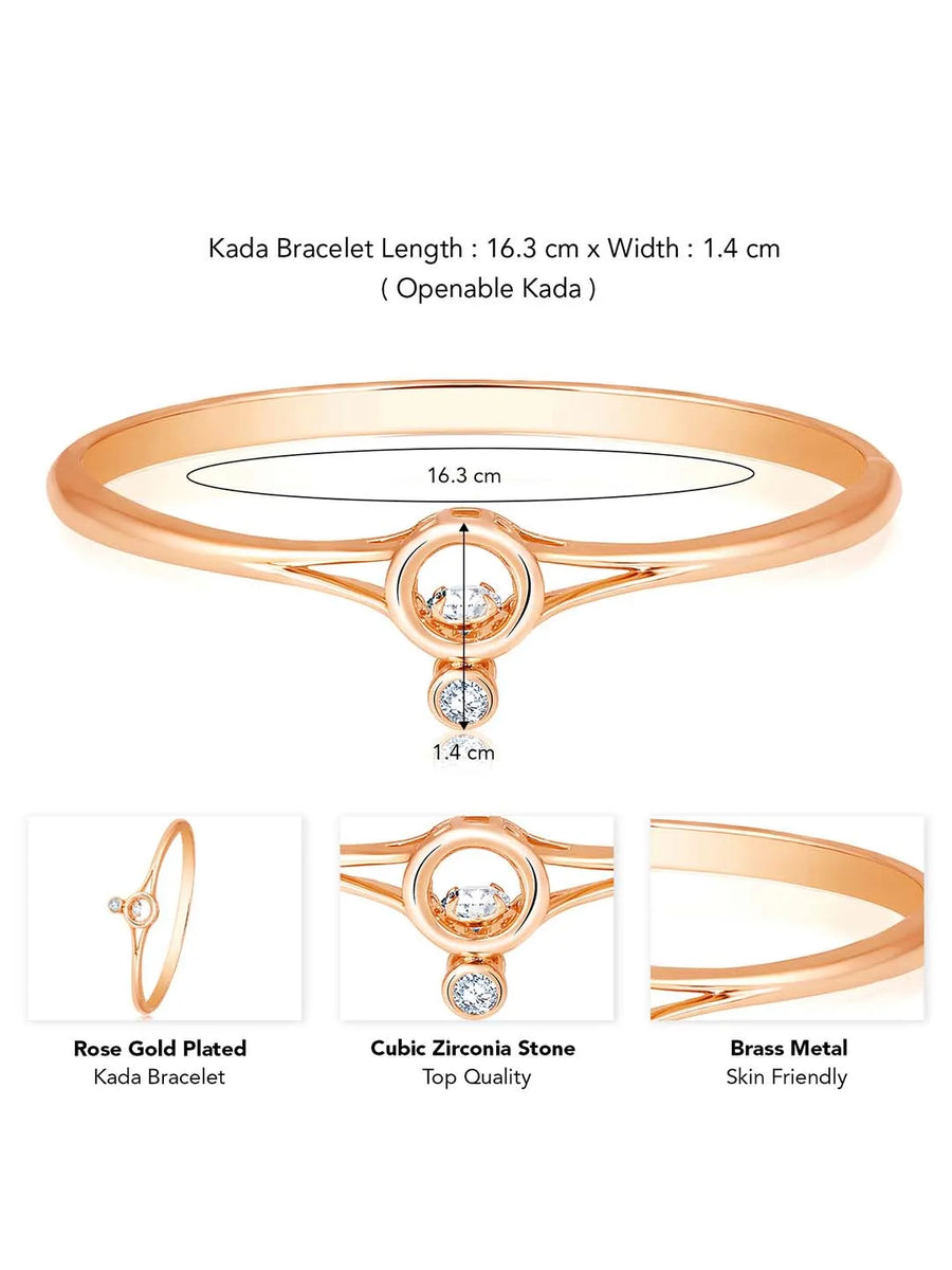 CZ Kada Bracelet by Peora – Stylish Fashion Jewellery


