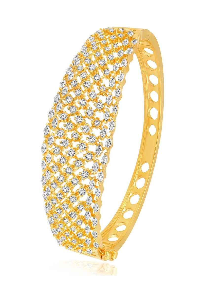 CZ Kada Bangle – Stunning Stone Bangle Jewellery by Peora
