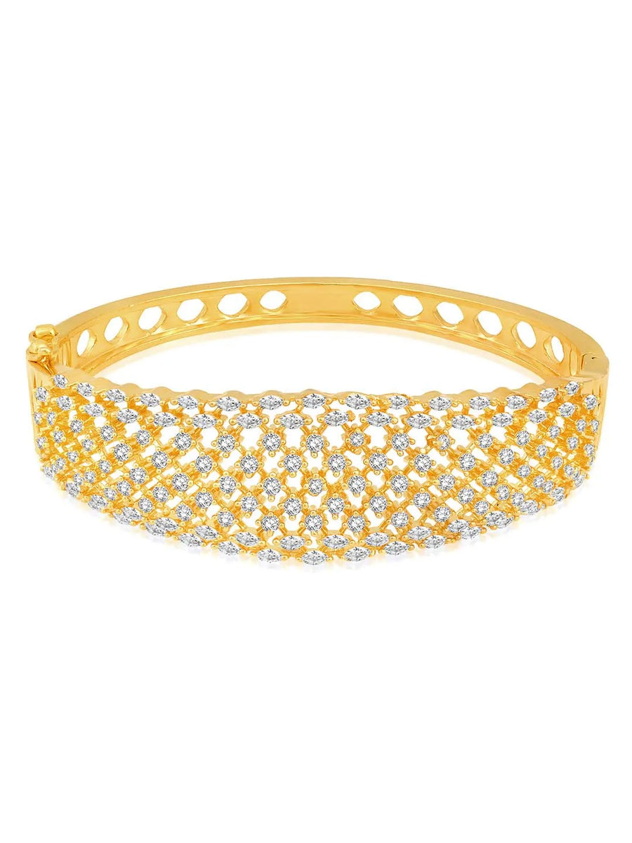CZ Kada Bangle – Stunning Stone Bangle Jewellery by Peora
