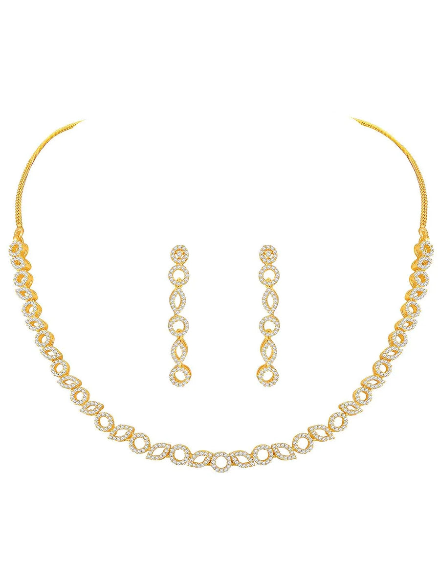 Diaries CZ Necklace Set – Elegant Storytelling Jewellery by Peora
