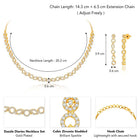 Diaries CZ Necklace Set – Elegant Storytelling Jewellery by Peora
