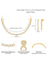 Diaries CZ Necklace Set – Elegant Storytelling Jewellery by Peora
