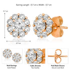 CZ Dazzling Stud Earrings by Peora – Stunning Fashion Jewellery

