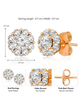 CZ Dazzling Stud Earrings by Peora – Stunning Fashion Jewellery

