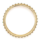 Grand Textured Finish Bangle Set in Green featuring Faux Kundan & Beads bangle set 

