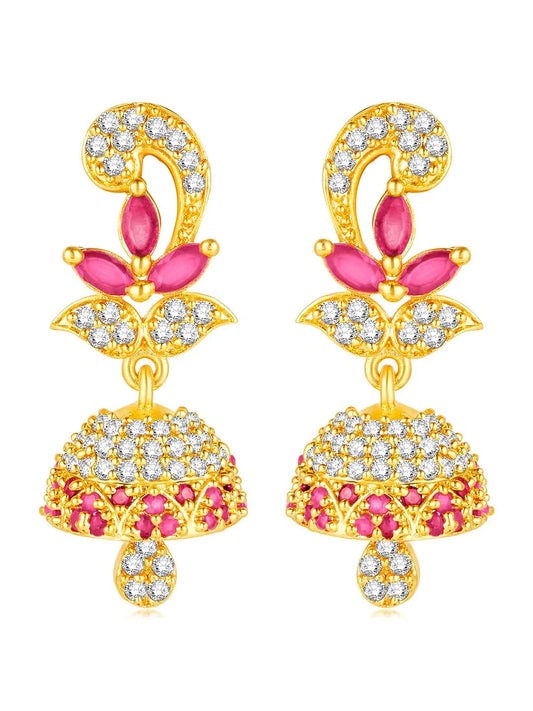 Multi Color CZ Earrings | Peora Colourful CZ Jewellery

