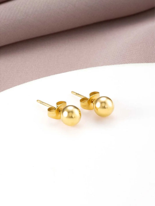 Ball Stud Earrings by Peora | Minimalist Fashion Jewellery for Daily Wear

