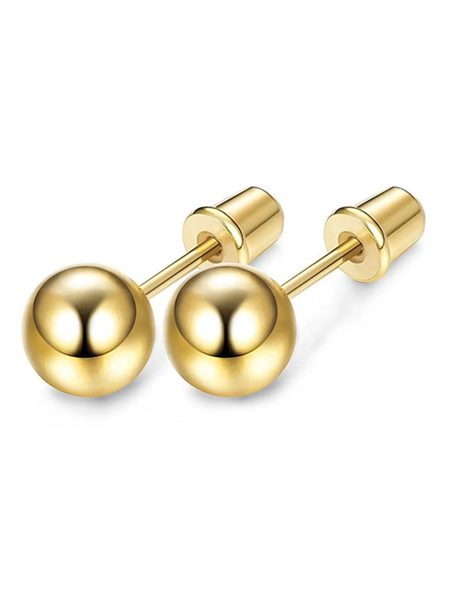 Ball Stud Earrings by Peora | Minimalist Fashion Jewellery for Daily Wear

