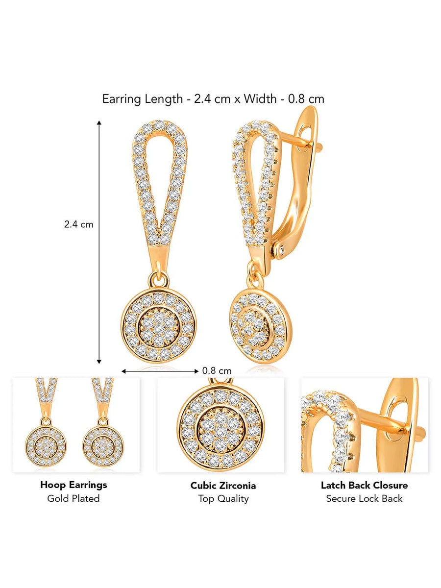 Sparkle CZ Drop Earrings by Peora – Radiant Fashion Jewellery

