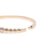 CZ Circular Motif Kada Bracelet in Gold featuring Cubic Zirconia kada bracelet  
