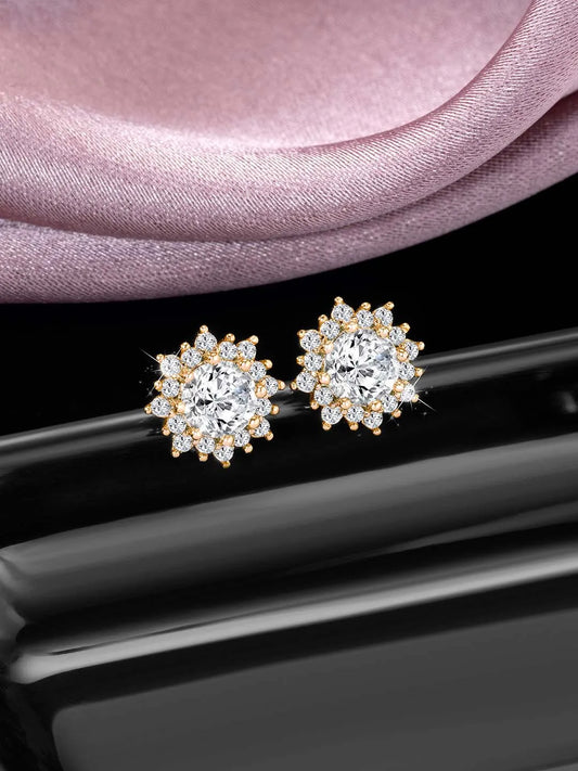 Classic CZ Stud Earrings by Peora – Timeless Fashion Jewellery

