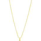 Timeless Divine Droplets CZ Pendant Set. Gold-plating pendant necklace and earrings set, leaf accent with cubic zirconia stones by Peora.