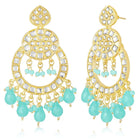 Earrings of Teal Radiance – Vibrant Jewellery by Peora