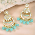 Earrings of Teal Radiance – Vibrant Jewellery by Peora