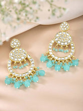 Earrings of Teal Radiance – Vibrant Jewellery by Peora