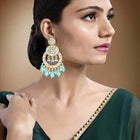 Earrings of Teal Radiance – Vibrant Jewellery by Peora
