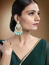 Earrings of Teal Radiance – Vibrant Jewellery by Peora