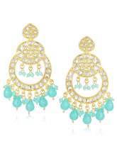 Earrings of Teal Radiance – Vibrant Jewellery by Peora