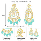 Earrings of Teal Radiance – Vibrant Jewellery by Peora