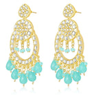 Earrings of Teal Radiance – Vibrant Jewellery by Peora
